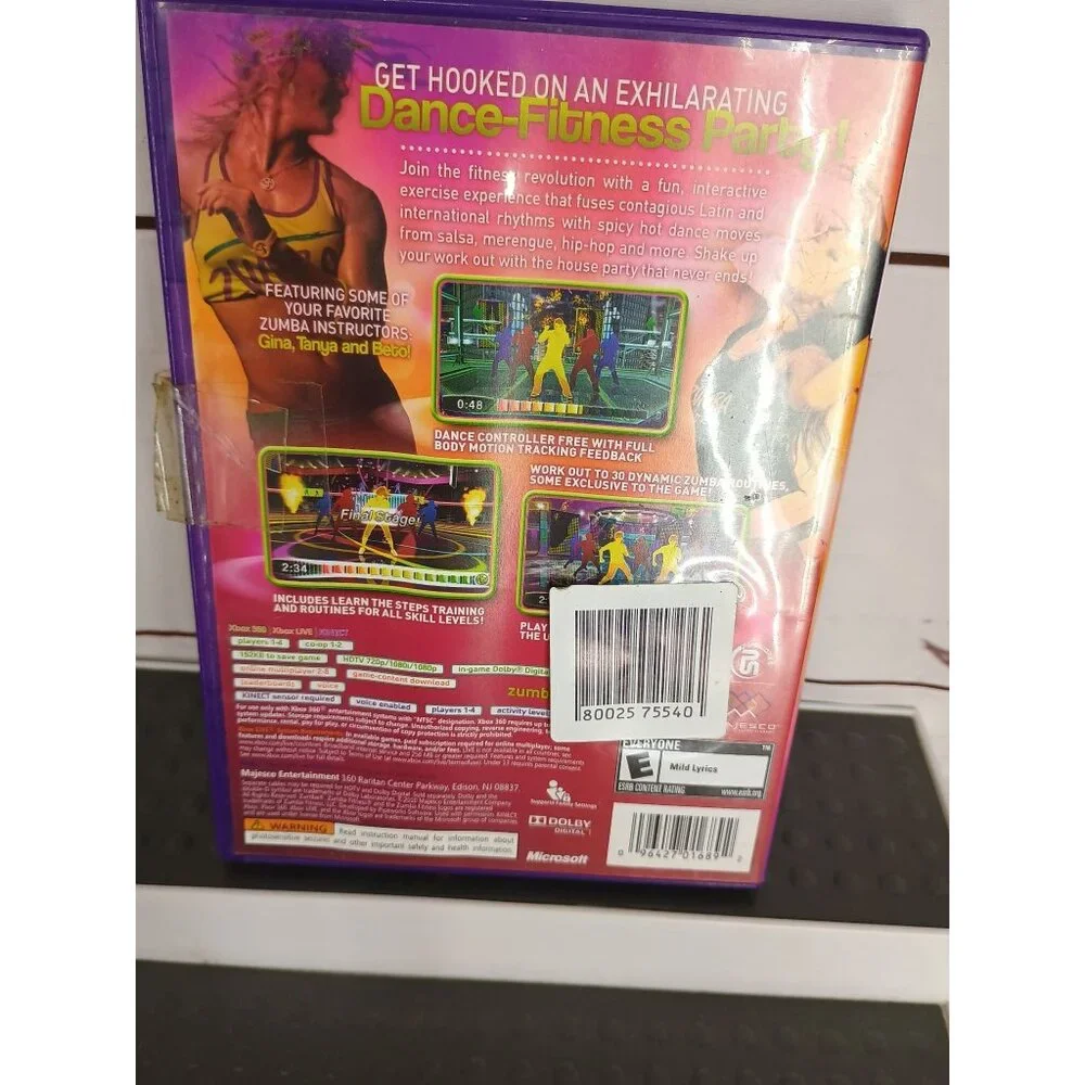 Zumba Fitness Xbox 360‎ Game Kinect Required Dance Workout Fun